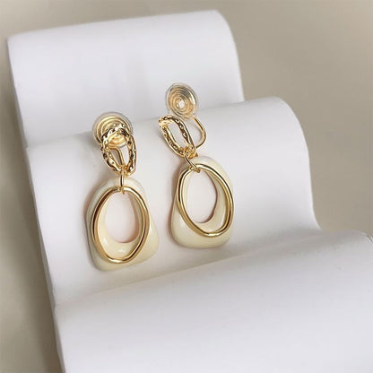 Irregular Earring Hoop Alloy Dangle