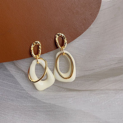 Irregular Earring Hoop Alloy Dangle