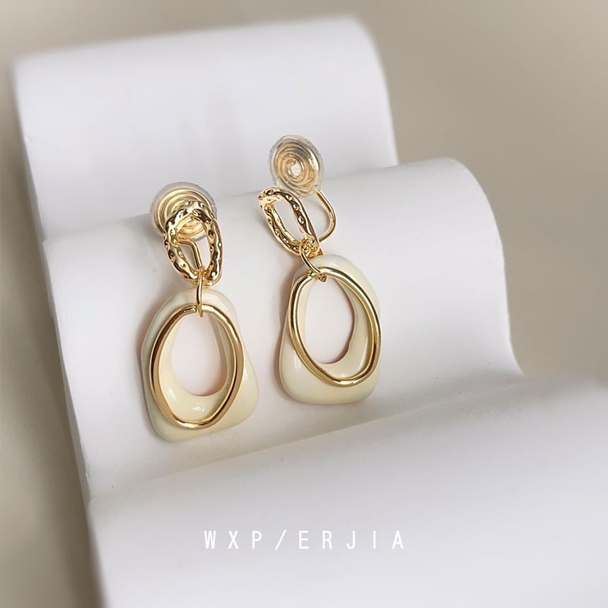 Irregular Earring Hoop Alloy Dangle