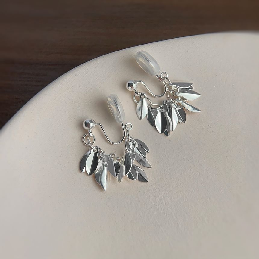 Chandelier Leaf Earring Alloy