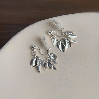 Chandelier Leaf Earring Alloy