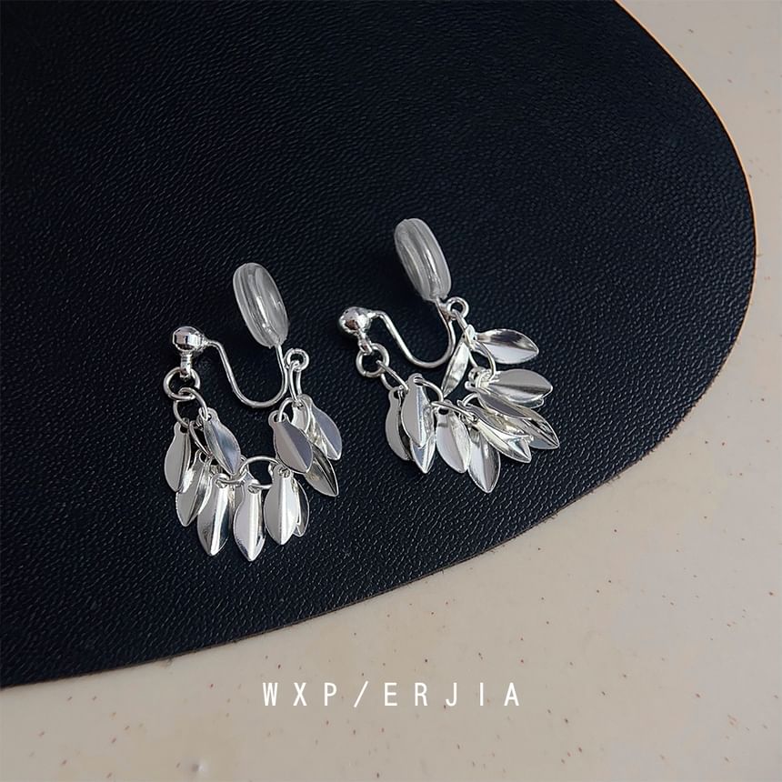 Chandelier Leaf Earring Alloy