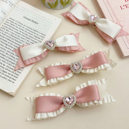 Bow Rhinestone Hair Clip