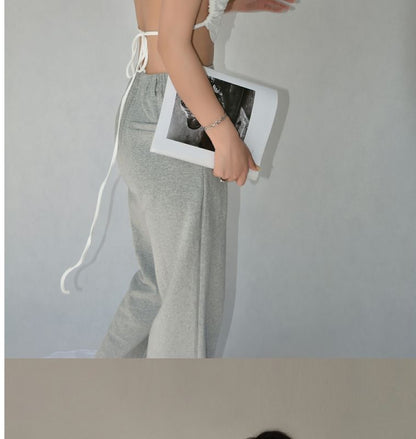 Short-Sleeve Plain Back Tee Open Cropped