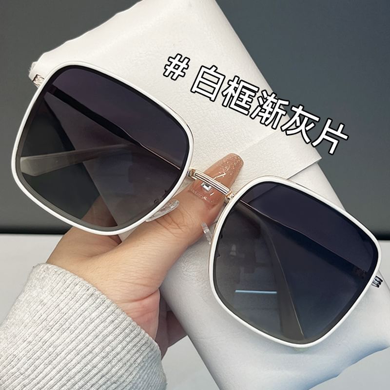 Frame Square Sunglasses Polarized Metal