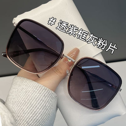 Frame Square Sunglasses Polarized Metal