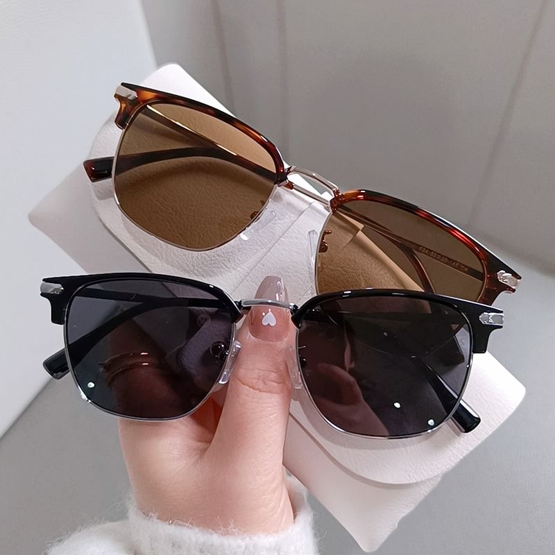 Frame Polarized Metal Sunglasses