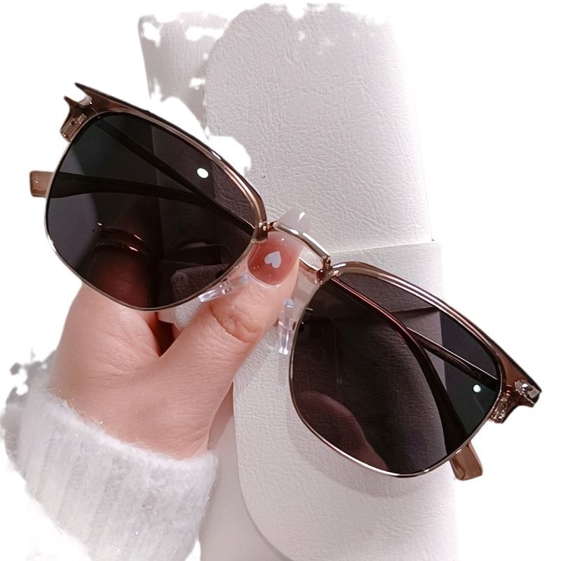 Frame Polarized Metal Sunglasses