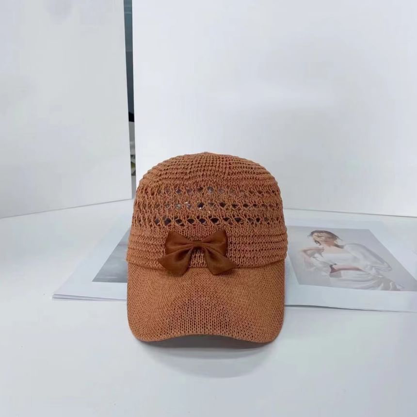 Cap Bow Woven Baseball
