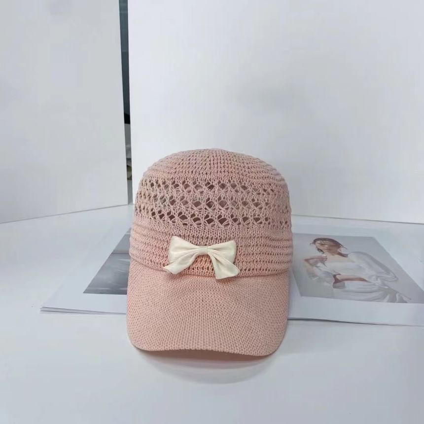 Cap Bow Woven Baseball