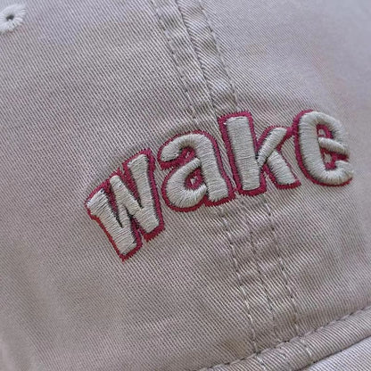 Lettering Cap Embroidered Baseball