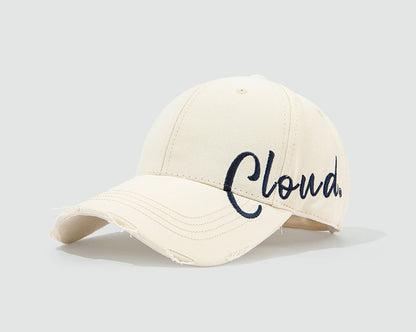 Lettering Embroidered Baseball Cap