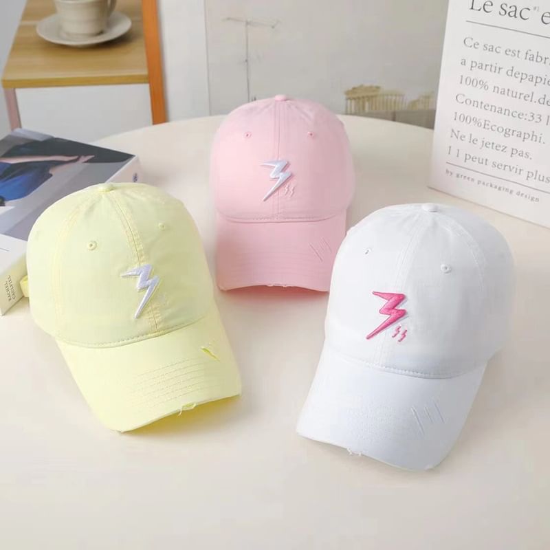 Embroidered Baseball Cap Lightning