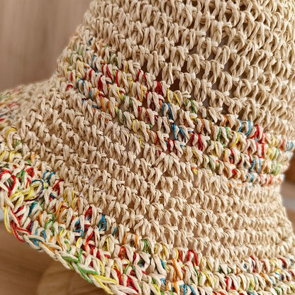Straw Hat Melange Bucket