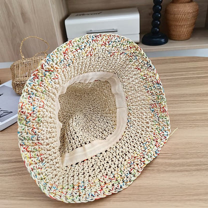 Straw Hat Melange Bucket
