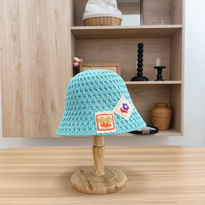 Applique Woven Bucket Hat