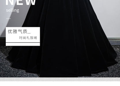 Off-Shoulder Two Tone Beaded A-Line Ball Gown