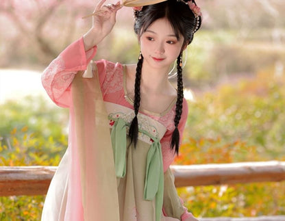 Patterned Traditional Chinese Costume Set