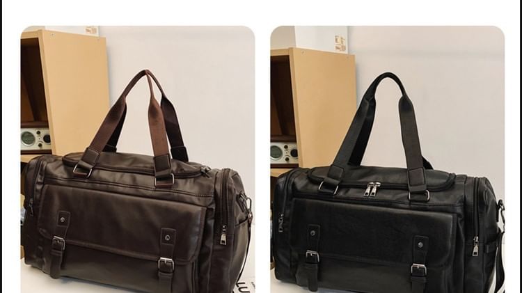 Leather Faux Carryall Multi-Pocket