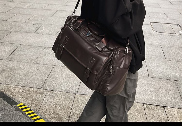 Leather Faux Carryall Multi-Pocket