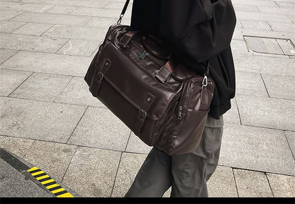 Leather Faux Carryall Multi-Pocket