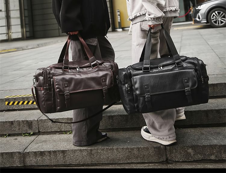 Leather Faux Carryall Multi-Pocket