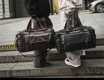 Leather Faux Carryall Multi-Pocket