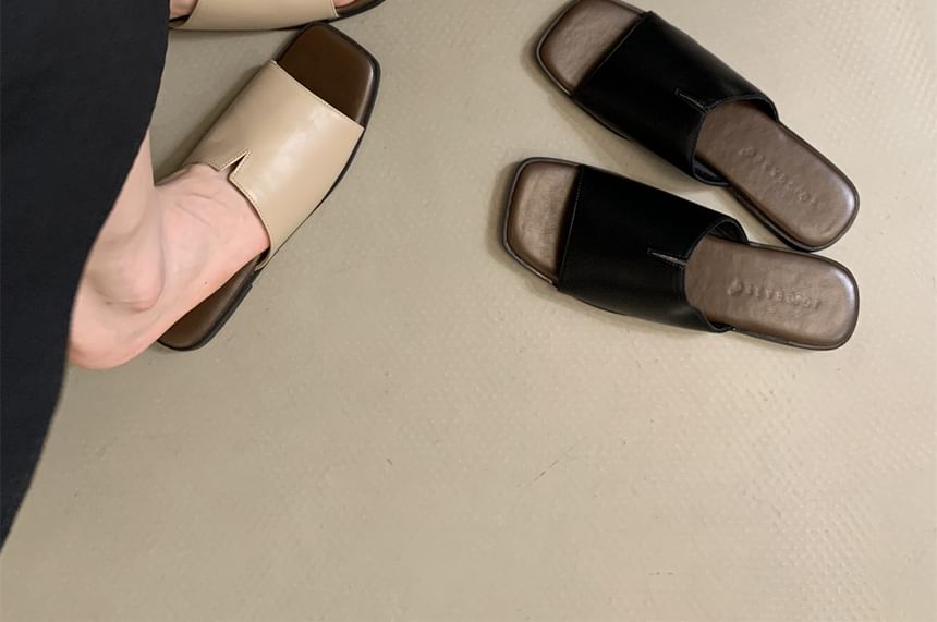 Slide Plain Sandals