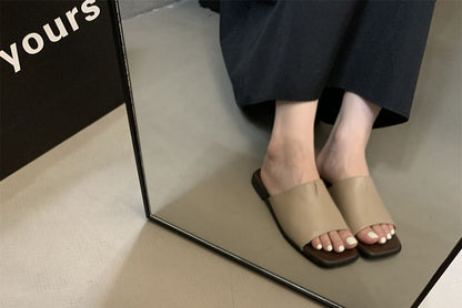 Slide Plain Sandals
