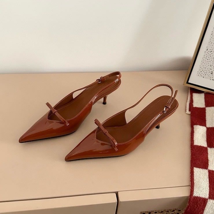 Sandals Pointy Slingback Bow