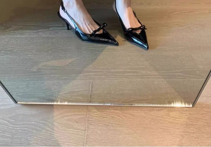 Sandals Pointy Slingback Bow