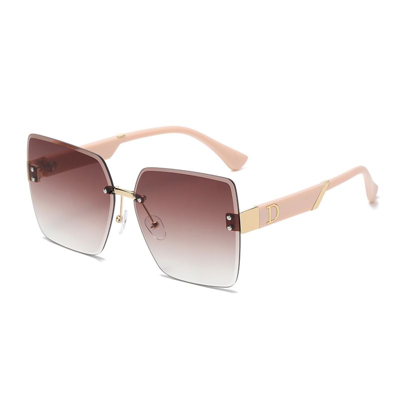 Gradient Square Sunglasses Frameless