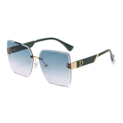 Gradient Square Sunglasses Frameless