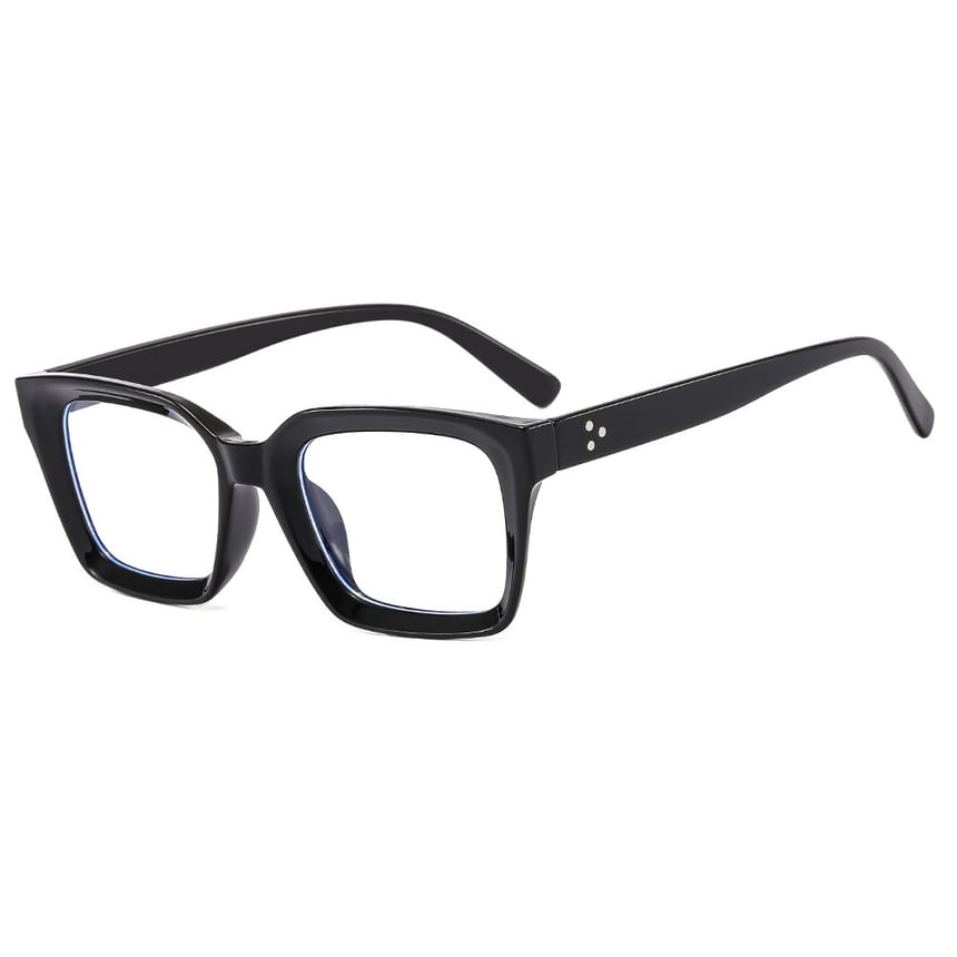 Light Blocking Square Blue Eyeglasses