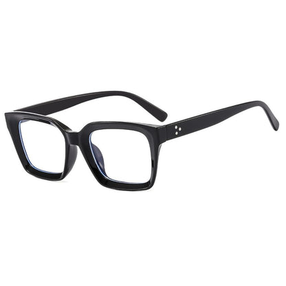 Light Blocking Square Blue Eyeglasses