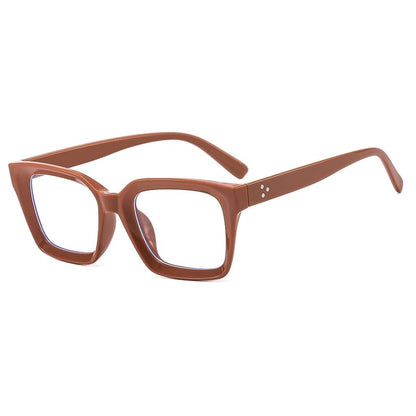 Light Blocking Square Blue Eyeglasses
