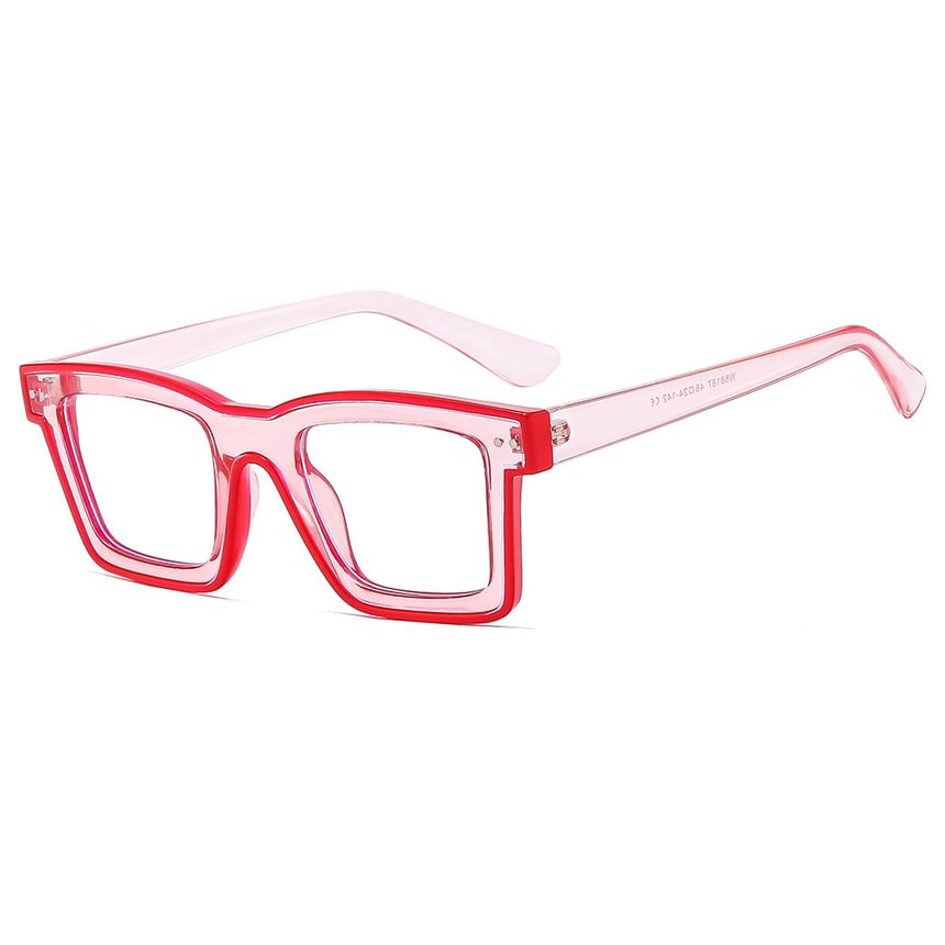 Square Blue Eyeglasses Blocking Light