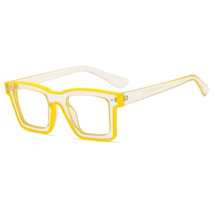 Square Blue Eyeglasses Blocking Light