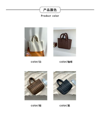 Tote Bag Quilted Plain