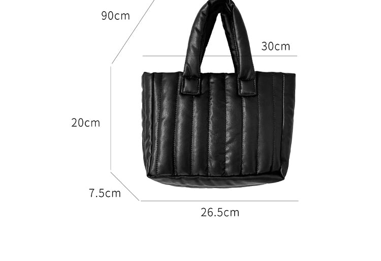 Tote Bag Quilted Plain