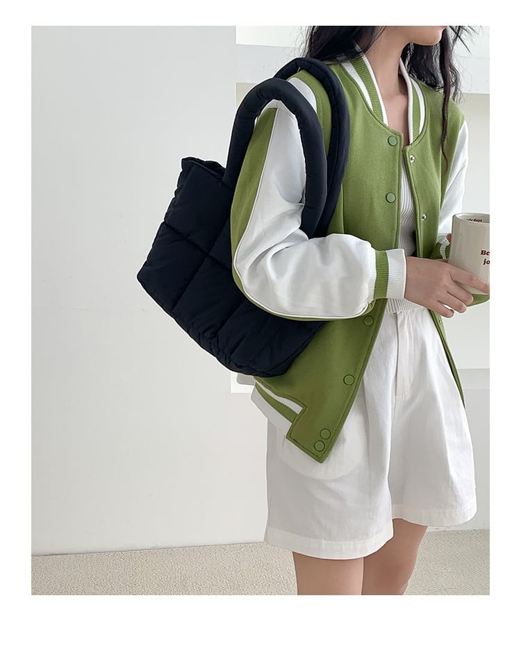 Bag Tote Plain Quilted