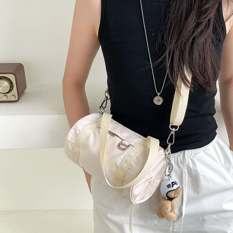 Top Handle Nylon Crossbody Bag