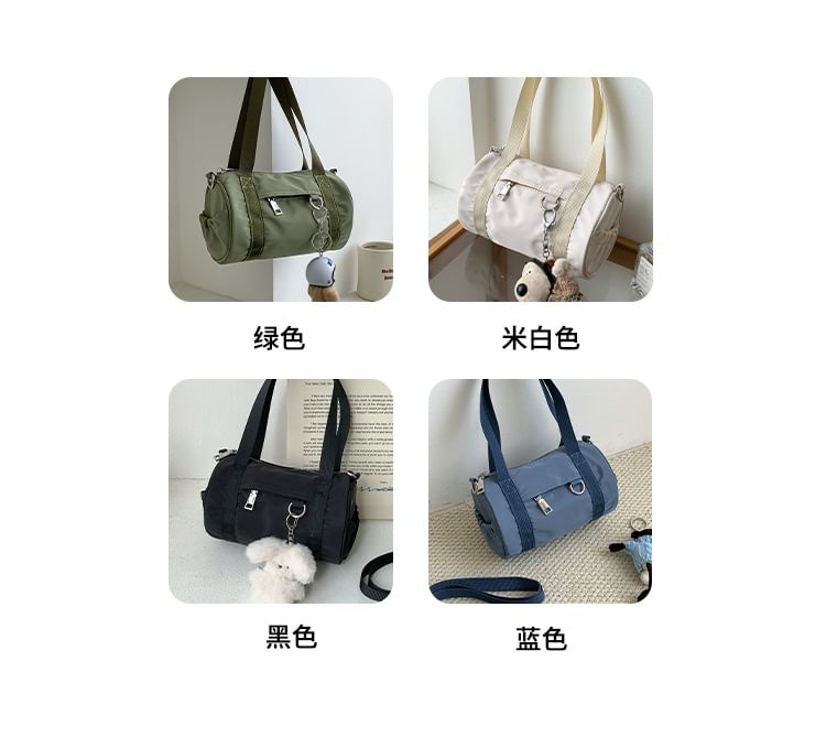 Top Handle Nylon Crossbody Bag