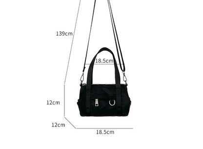 Top Handle Nylon Crossbody Bag