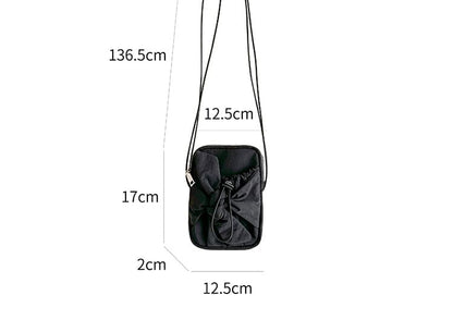 Crossbody Nylon Bag Bow