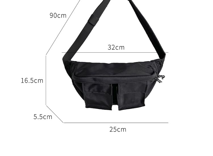 Plain Nylon Belt Bag