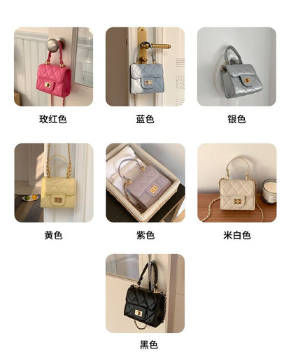 Strap Chain Bag Crossbody Flap Quilted