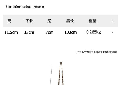 Strap Chain Bag Crossbody Flap Quilted