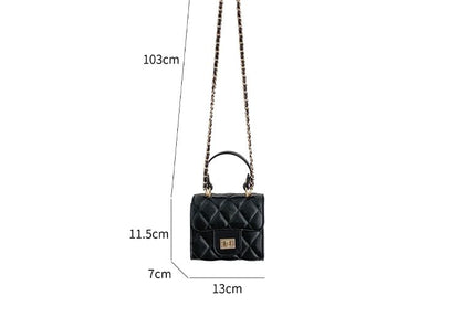 Strap Chain Bag Crossbody Flap Quilted