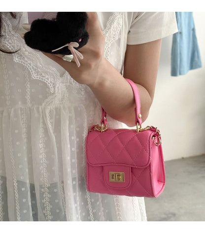 Strap Chain Bag Crossbody Flap Quilted